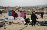 Polica desaloja a invasores del cerro Bolongo en Alto Trujillo