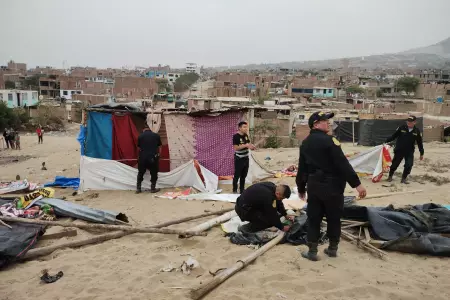 Desalojo en Trujillo.