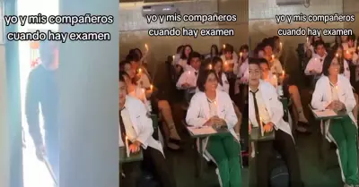 Jvenes suplican a profesor que anule el examen con alabanza.