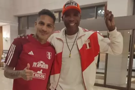 'Cuto' Guadalupe visitó a la selección peruana.