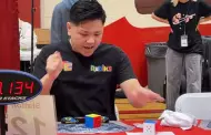 En casi 3 segundos! Joven con autismo rompe el rcord mundial de cubo de Rubik