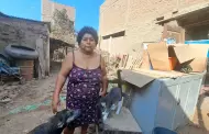 Trujillo: madre de familia pide a las autoridades plstico y calaminas tras pase de huaico
