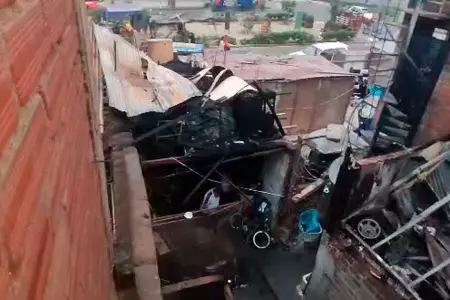 Cercado de Lima: 3 familias lo pierden todo tras incendio.