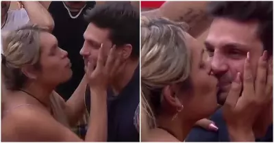 El polmico beso entre Nicola Porcella y Wendy Guevara