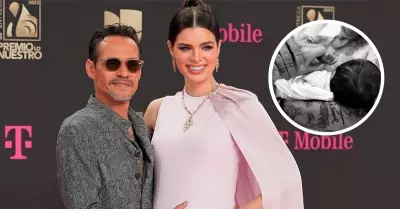 Marc Anthony anuncia nacimiento de su beb con Nadia Ferreira.