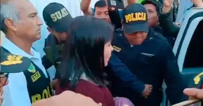 Betssy Chvez es detenida en Tacna.