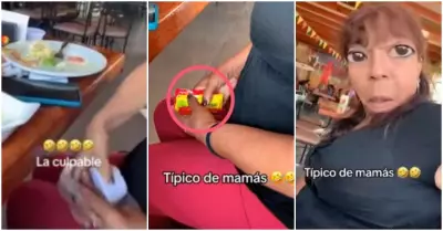 Mujer se lleva todo lo que sobr en un restaurante