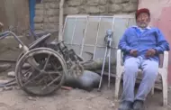 Chosica: Adulto mayor de 94 aos, afectado por huaico, necesita nueva silla de ruedas