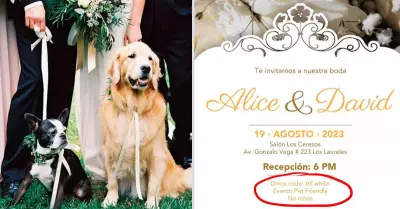 Invitacin de boda se hace viral y genera debate.