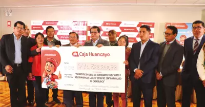 Caja Huancayo dona utilidades para obras en la ciudad
