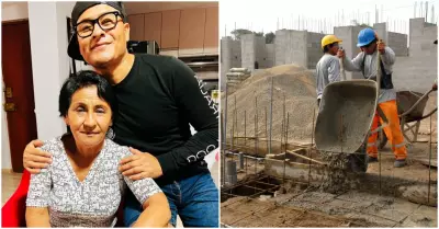 Chino Risas construye casa a su madre