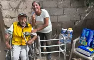 Chosica: Fundacin Romero y Exitosa entregan silla de ruedas a adulto mayor de 94 aos