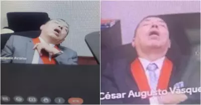Juez peruano se queda dormido y ronca durante audiencia