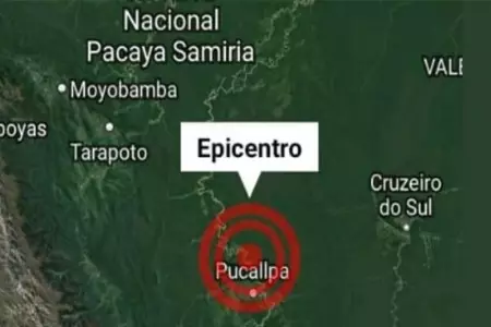 Se registr sismo en Ucayali de 5.8 de magnitud.