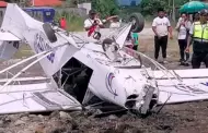 Tarapoto: Avioneta en la que iba el alcalde de Soritor sufri accidente al despegar