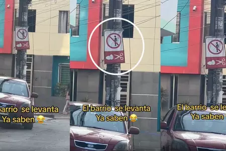 Vecinos dan radical advertencia a quienes orinen en la calle.