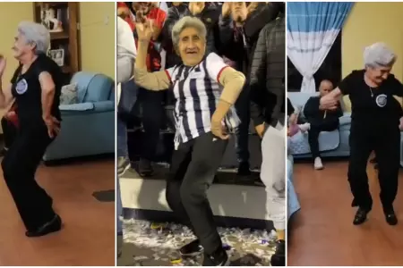 La 'Abuelita Blanquiazul' sorprende con su pasin por Alianza Lima