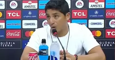 'Chicho' Salas "contento" tras eliminacin de Alianza Lima.