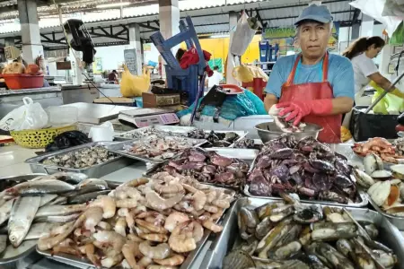 Pescados y mariscos mantienen su precio en mercados de Trujillo