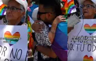 "No me avergenzo de l": Abuelita se muestra orgullosa de su nieto en marcha LGTB+