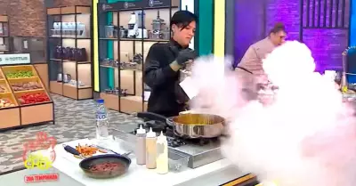 Monica Torres origin incendio en set de "El Gran Chef: Famosos".