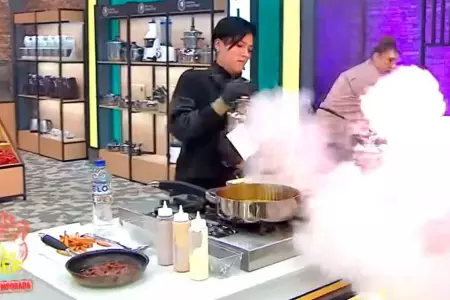 Monica Torres originó incendio en set de "El Gran Chef: Famosos".