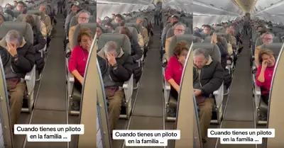 Padres y abuelos conmovidos por el mensaje emotivo de un piloto.