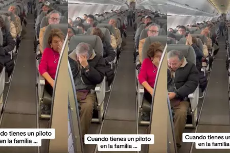 Padres y abuelos conmovidos por el mensaje emotivo de un piloto.