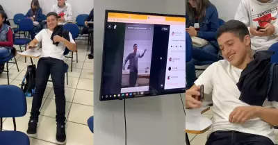 Profesor expone TikTok de su alumno