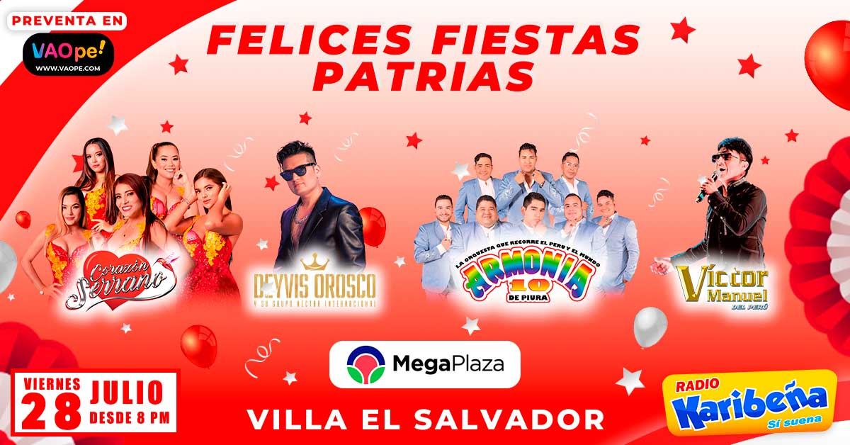 ¡Felices Fiestas Patrias! Celebra este 28 de julio con lo mejor de la