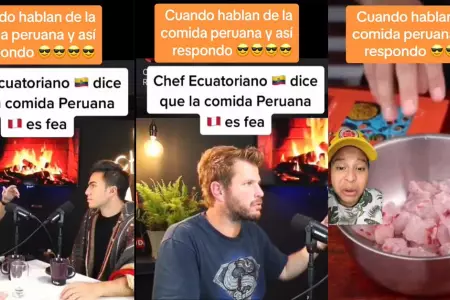 Venezolano defiende las crticas de la comida peruana.