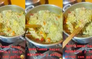 "Siguieron la receta de Mr. Peet": Universitarios quisieron preparar aguadito y les sali arroz con pollo