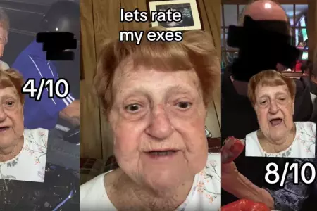 Mujer de 93 hace ranking de sus exnovios.