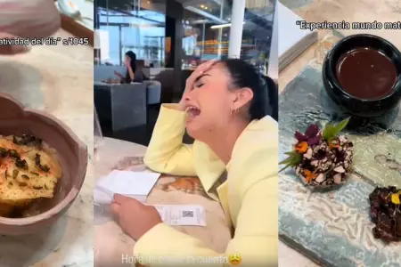 Mujer llora al recibir la cuenta de su experiencia culinaria en Central.