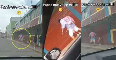 Padre e hija conmueve por tierno momento rumbo al colegio.