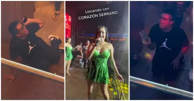 Fantico de Corazn Serrano llora en concierto