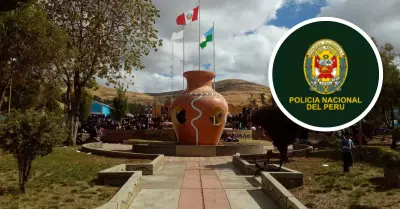Policas fueron hallados en parque Aco de Huancayo.