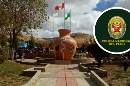 Policas fueron hallados en parque Aco de Huancayo.