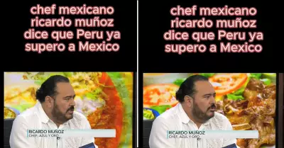 Chef mexicano seala que la comida peruana super al de su pas.