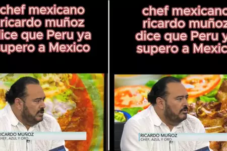 Chef mexicano seala que la comida peruana super al de su pas.