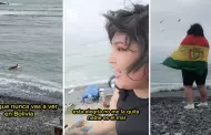 "Viviendo el sueo": Joven boliviana emocionada por conocer por primera vez el mar del Per