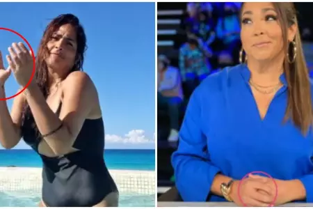 Katia Palma ocult la prdida de un dedo de su mano izquierda?