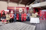 Caja Huancayo dona a bomberos equipos de protección para incendios