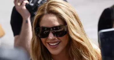 Shakira deslumbr con su look en el Grand Prix.