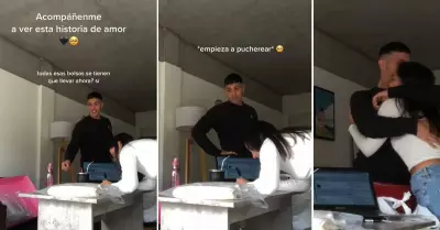 Joven rompe en llanto al ver el progreso de su novia.