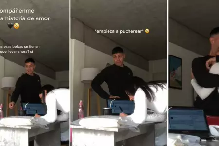 Joven rompe en llanto al ver el progreso de su novia.