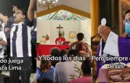 "No s trata de tener dos vidas": Sacerdote muestra su pasin al alentar Alianza Lima