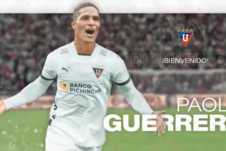 Paolo Guerrero, nuevo jugador de LDU.