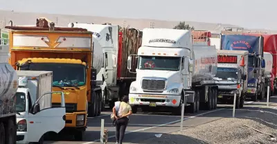 Transporte de carga no acatar tercera 'Toma de Lima'