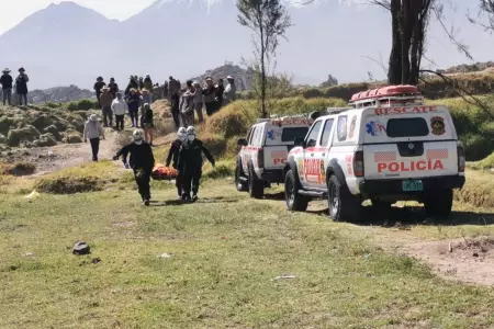 Hallan cadver de anciano sumergido en un estanque en Tiabaya